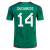 Men's Replica adidas Chicharito Mexico Home Jersey 2022
