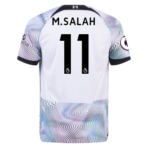 Men's Replica Nike M. Salah Liverpool Away Jersey 22/23