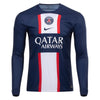 Men's Replica Nike Neymar Jr Paris Saint-Germain Long Sleeve Home Jersey 22/23