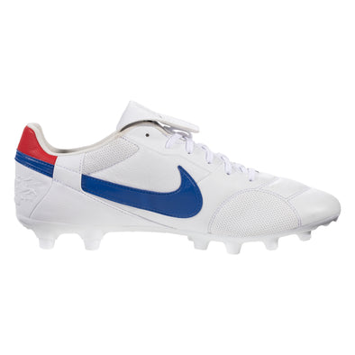 Nike Premier III FG Firm Ground Soccer Cleat - White/Game Royal/University Red