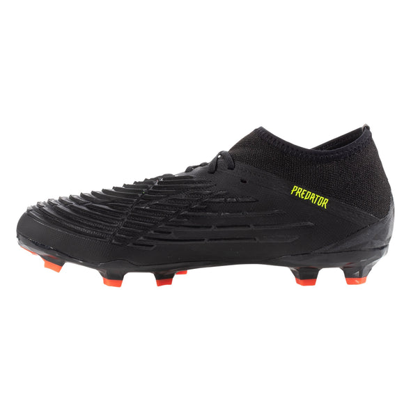 adidas Predator Edge.1 FG Junior Firm Ground Soccer Cleat - Core Black/Solar Yellow/Solar Red