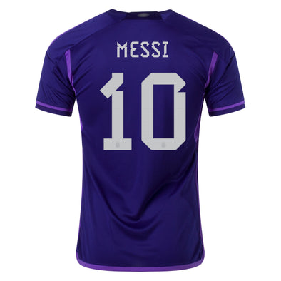 Men's Replica adidas Messi Argentina Away Jersey 2022