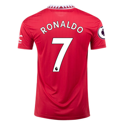 Kid's Replica adidas Ronaldo Manchester United Home Jersey 22/23