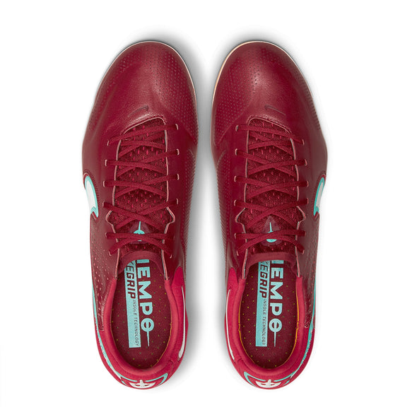 Nike Tiempo Legend 9 Elite FG Firm Ground Soccer Cleat Team Red/White/Mystic Hibiscus/Bright Crimson/Dynamic Turquoise