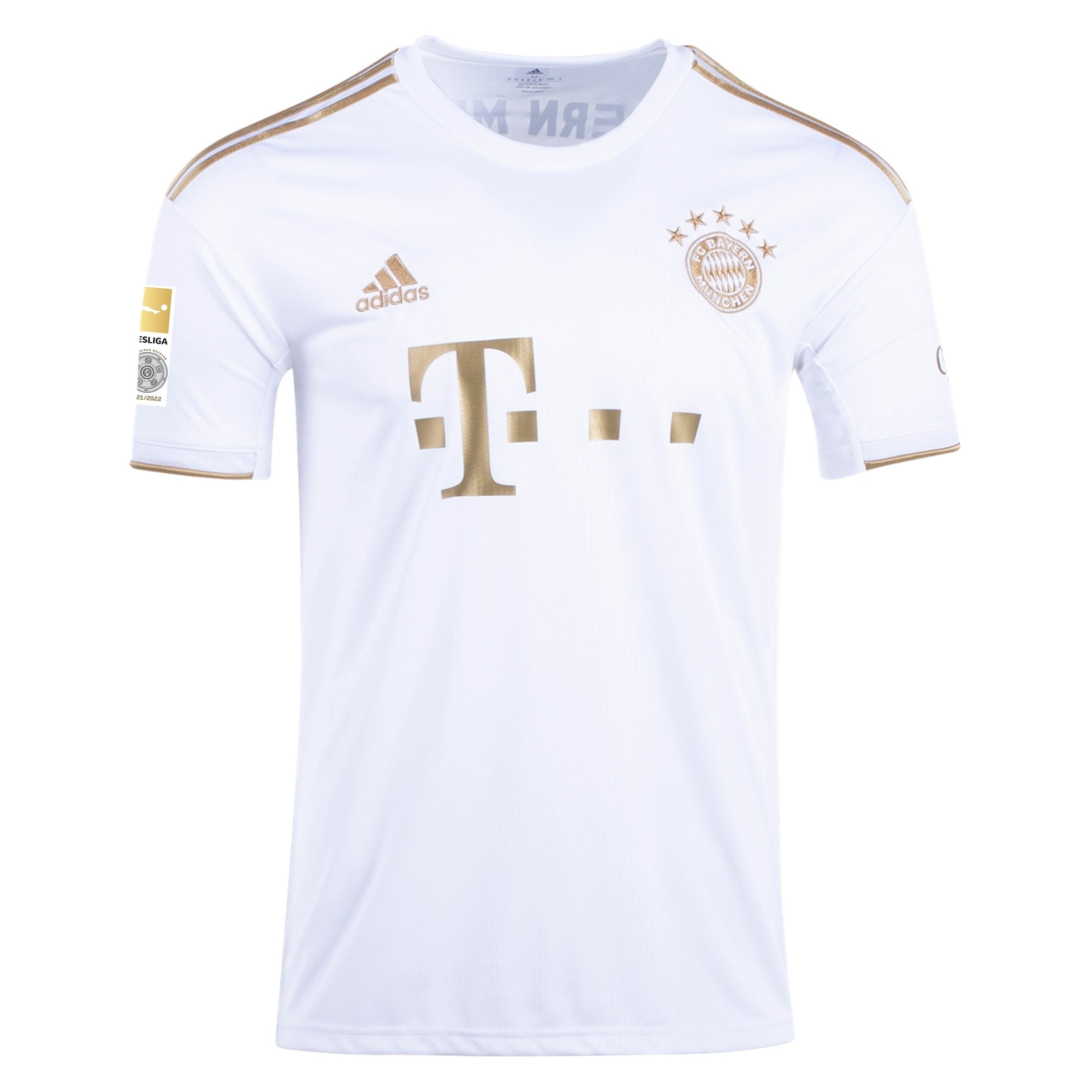 Adidas Bayern Munich Kim Min-jae Home Jersey 23/24 w/ Champions League Patches (White/Red) Size L