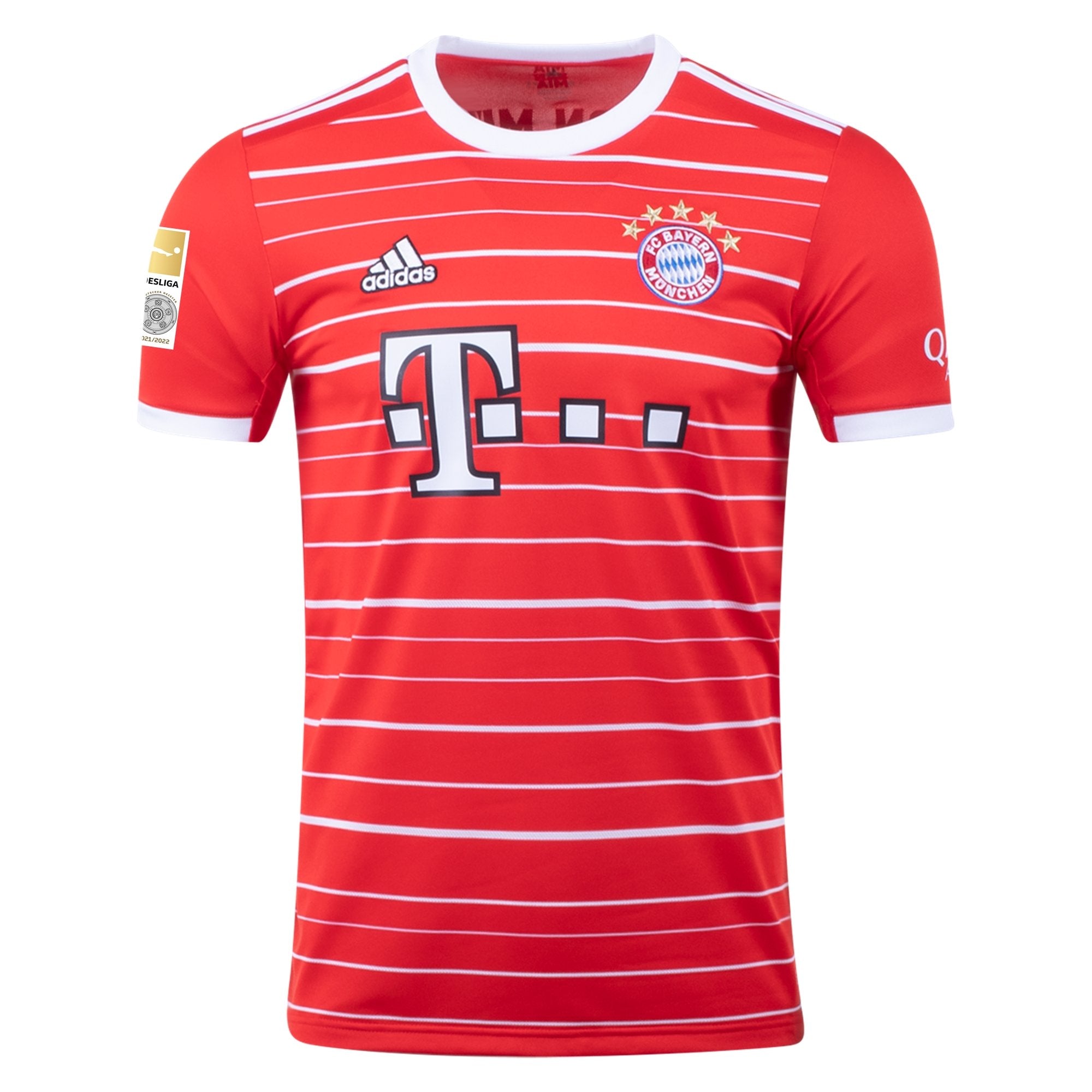 adidas FC Bayern 21/22 Home Authentic Jersey - Red, Men's Soccer