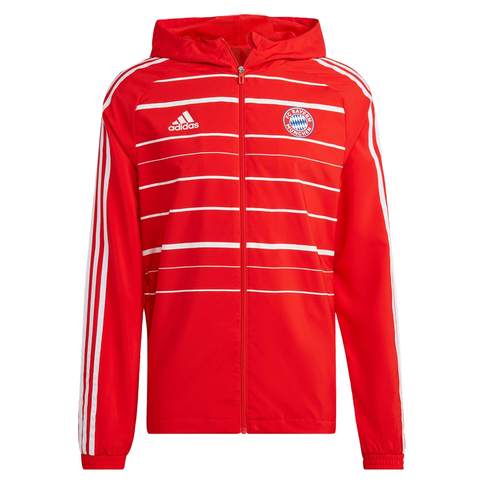 adidas　FC BAYERN MUNCHEN Men's adidas Bayern Munich 21/22 Home Stripe Printing