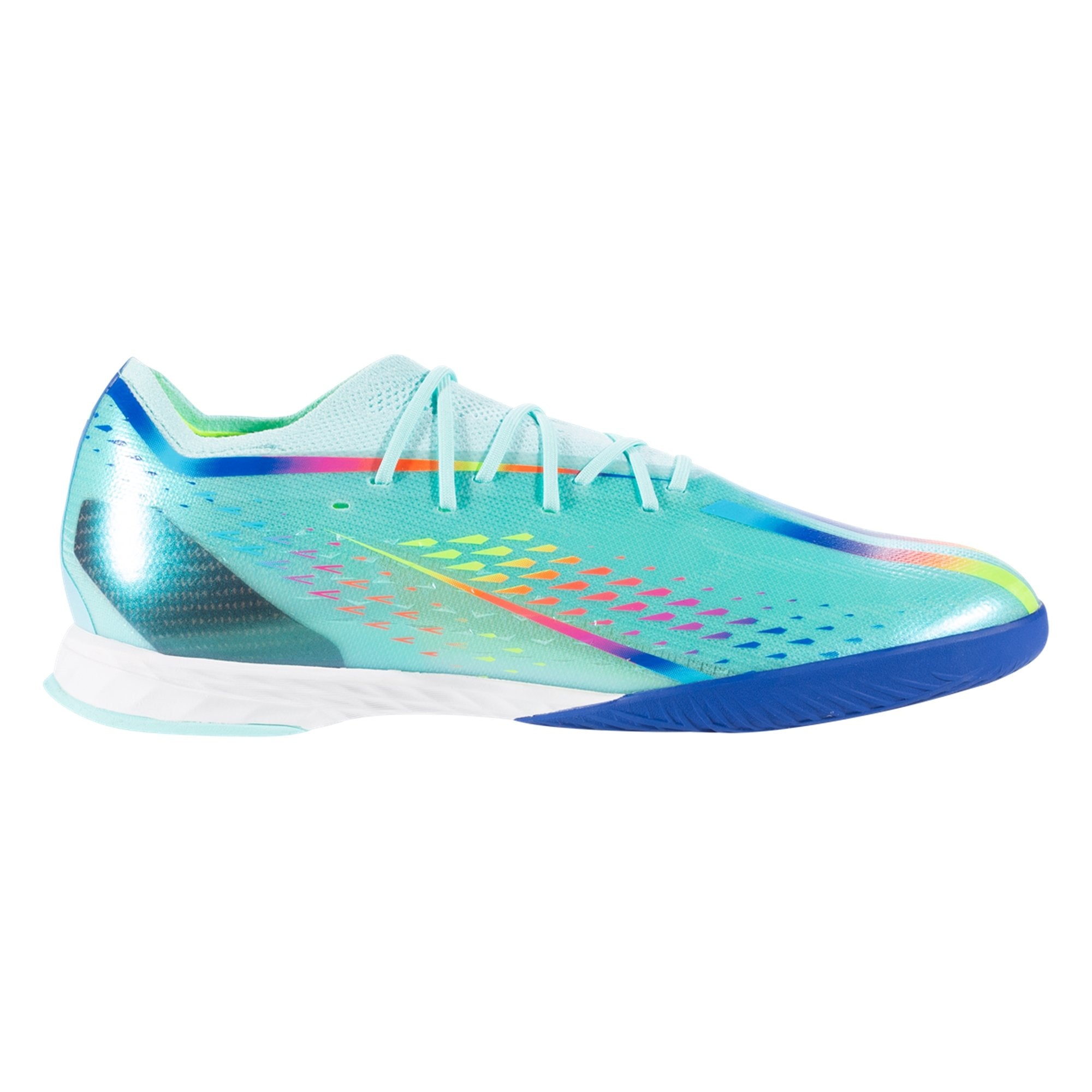 adidas X Speedportal.1 IN Indoor Soccer Shoe - Clear Aqua/Solar Red/Power Blue GW8439 Soccer Zone USA adidas X Speedportal.1 IN Indoor Soccer Shoe - Clear Aqua/Solar Red/Power Blue GW8439 Soccer Zone USA