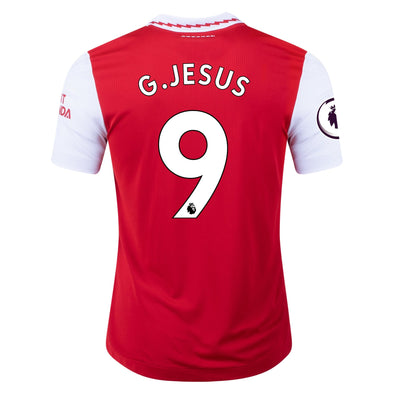 Men's Authentic adidas G. Jesus Arsenal Home Jersey 22/23