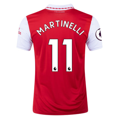 Men's Replica adidas Gabriel Martinelli Arsenal Home Jersey 22/23