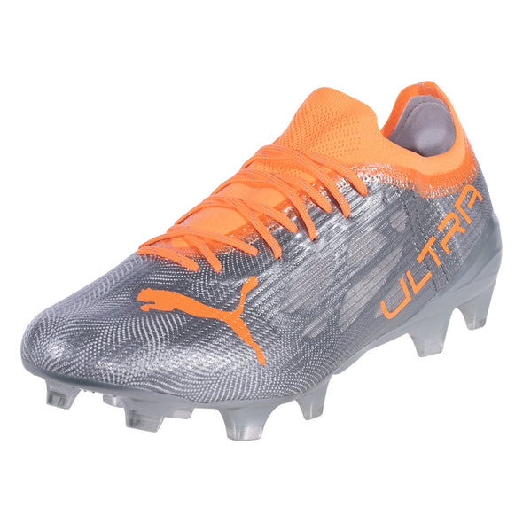 PUMA ULTRA 1.4 FG/AG Soccer Cleat - Diamond Silver/Neon Citrus