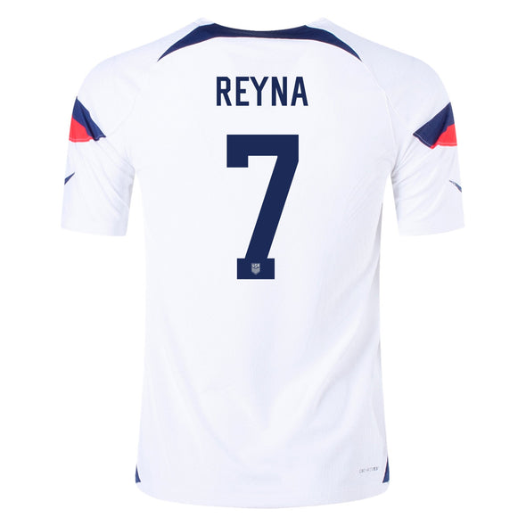 Men's Authentic Nike Giovanni Reyna USMNT Home Jersey 2022
