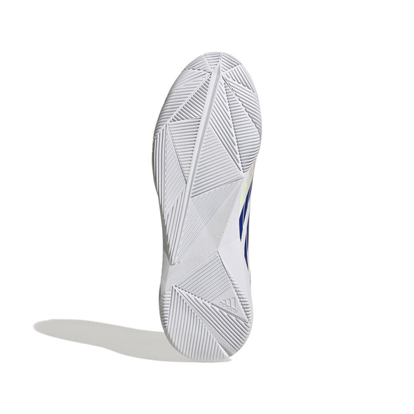 adidas Predator Edge.3 IC Junior Indoor Soccer Shoe - White/Solar Yellow/Power Blue