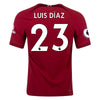 Men's Authentic Nike Luis Diaz Liverpool Home Jersey 22/23