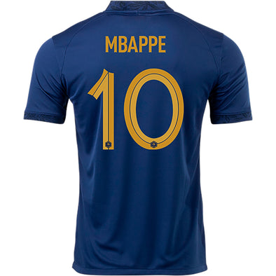 Men's Replica Nike Mbappe France Home Jersey 2022