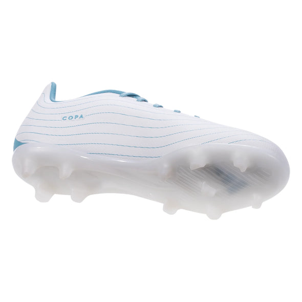 adidas Copa Pure.3 Parley Junior FG Firm Ground Soccer Cleat White/Grey/Blue - ID9331