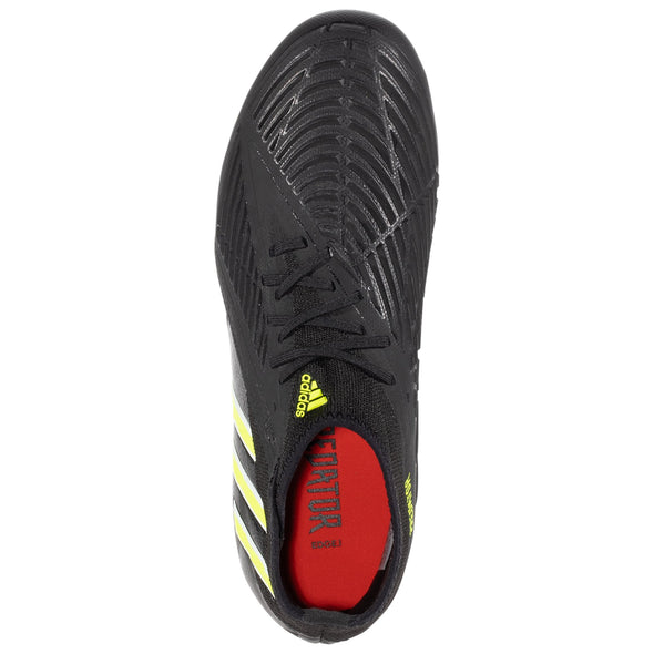 adidas Predator Edge.1 FG Junior Firm Ground Soccer Cleat - Core Black/Solar Yellow/Solar Red