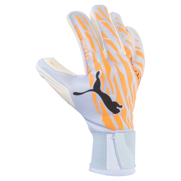 PUMA Ultra Grip 1 Hybrid Pro Goalkeeper Gloves - Neon Citrus/Silver