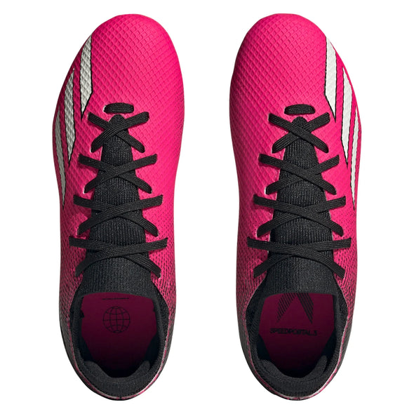 adidas X Speedportal.3 FG Junior Firm Ground Soccer Cleats - Pink/Metallic/Black