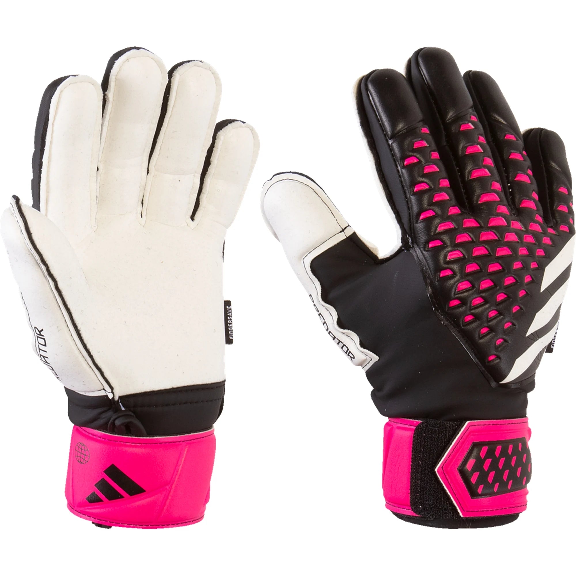 Waarschuwing duisternis Bewolkt adidas Predator Match Fingersave Junior Goalkeeper Gloves -  Black/White/Pink HN5580 – Soccer Zone USA