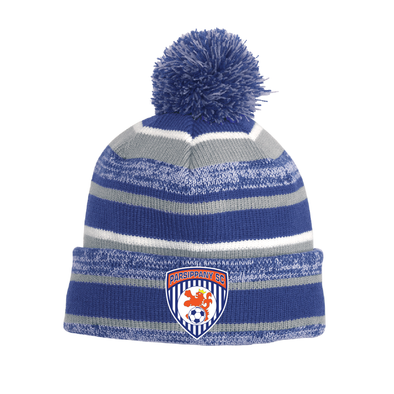 Parsippany SC Travel New Era Sideline Bobble Beanie Royal