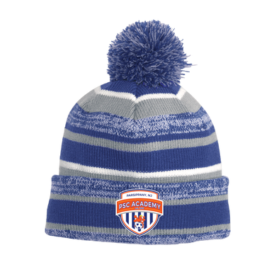 Parsippany SC Academy New Era Sideline Bobble Beanie Royal