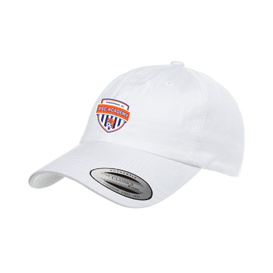 Parsippany SC Academy Yupoong Cotton Twill Dad Cap White