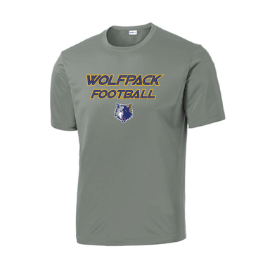 Wolfpack Football FAN Sport-Tek DriFit Shirt Charcoal