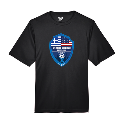 NY Greek American FAN Team365 Poly Tee Black