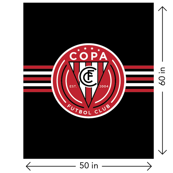 FC Copa Fleece Blanket Black