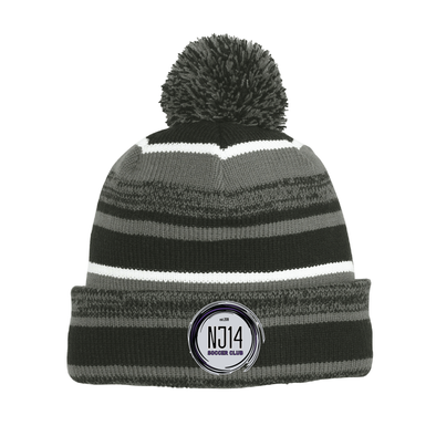 NJ14 New Era Sideline Bobble Beanie Black