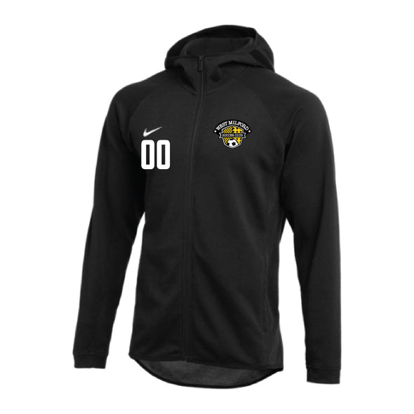 West Milford Nike Showtime Full-Zip Hoodie Black