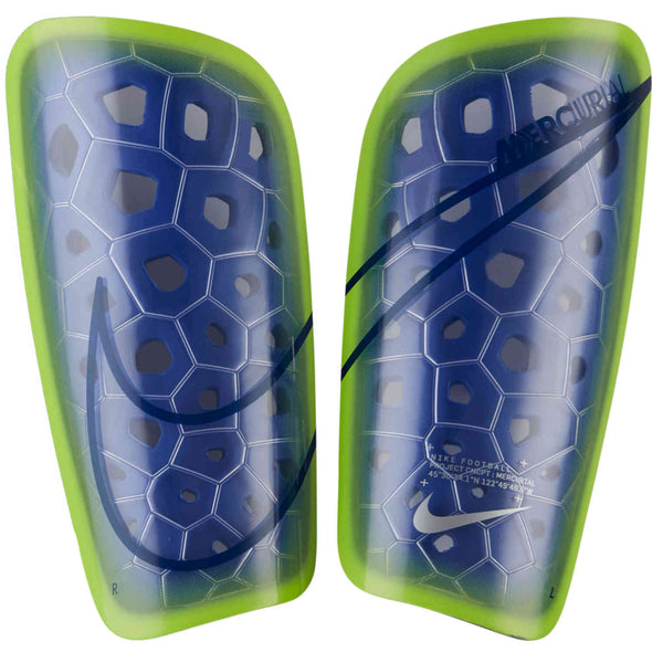 Nike Mercurial Lite Shinguards - Sapphire/Volt/Blue Void