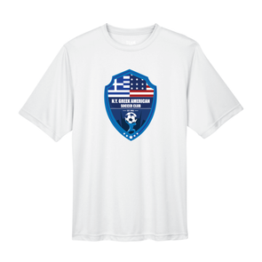 NY Greek American FAN Team365 Poly Tee White