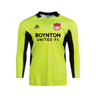 Boynton United adidas Condivo 21 Goalkeeper Jersey Yellow
