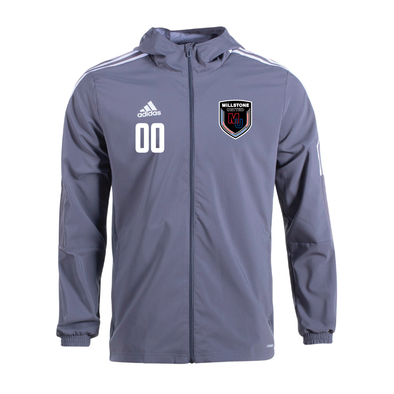 Millstone United adidas Tiro 21 Windbreaker Grey