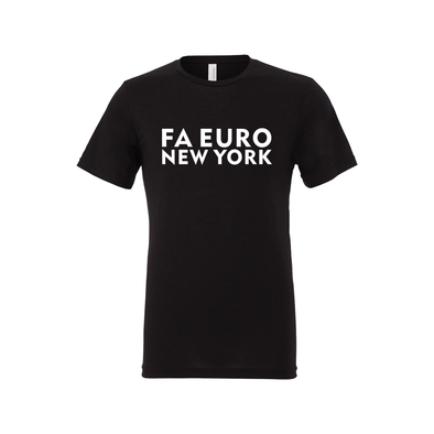 FA Euro New York (Transfer) Bella + Canvas Short Sleeve Triblend T-Shirt Solid Black
