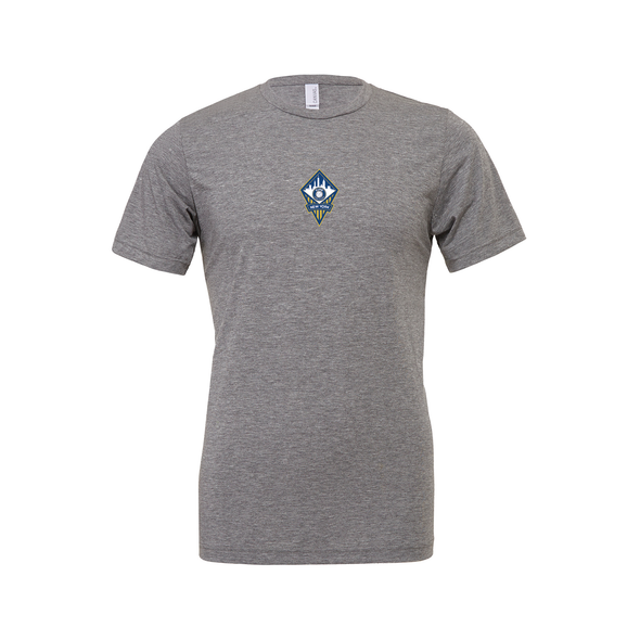 FA Euro New York MLS NEXT (Patch) Bella + Canvas Short Sleeve Triblend T-Shirt Grey