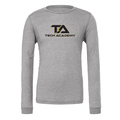 Tech Academy Bella + Canvas Long Sleeve Triblend T-Shirt Grey