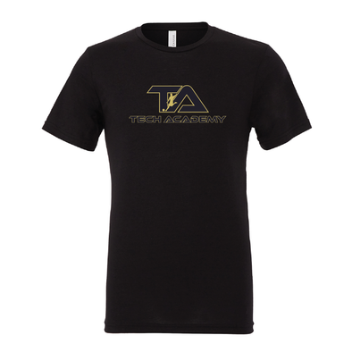 Tech Academy Bella + Canvas Short Sleeve Triblend T-Shirt Solid Black