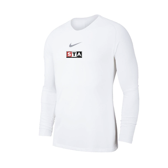 STA Girls Academy Nike Park LS First Layer Compression White