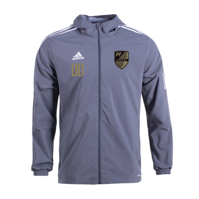 Playmaker Futbol Academy adidas Tiro 21 Windbreaker - Grey