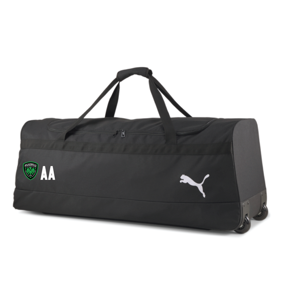 Pflugerville FC Coaches Puma Team Goal Wheel XL Bag Black