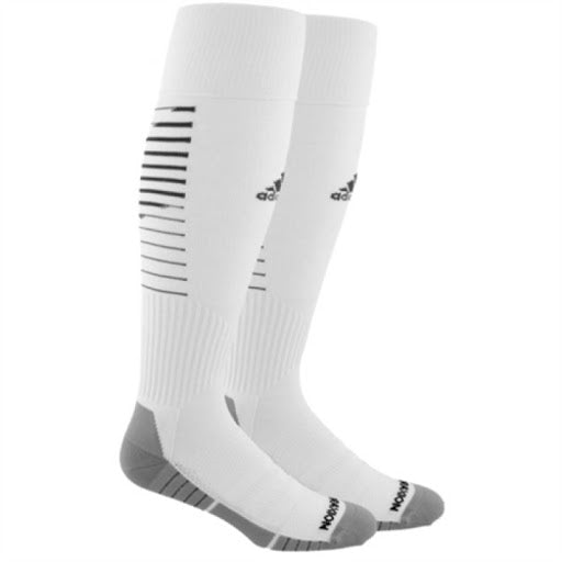 adidas Team Speed II Soccer Socks - White/Black