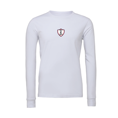 Ironbound FAN (Patch) Bella + Canvas Long Sleeve Triblend T-Shirt White