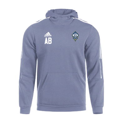 FA Euro New York MLS NEXT adidas Tiro 21 Hoodie Grey