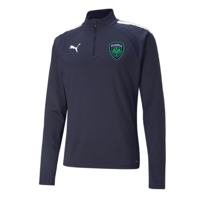 Pflugerville FC FAN Puma Team Liga 25 1/4 Zip Training Top Navy