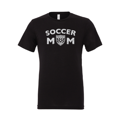 Weston FC FAN (Soccer Mom) Bella + Canvas Short Sleeve Triblend T-Shirt Solid Black