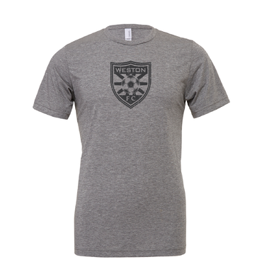 WESTON FC GIRLS PREMIER (Logo) Bella + Canvas Short Sleeve Triblend T-Shirt Grey