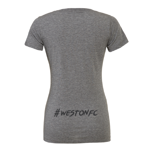 WESTON FC BOYS PREMIER (Logo) Bella + Canvas Short Sleeve Triblend T-Shirt Grey